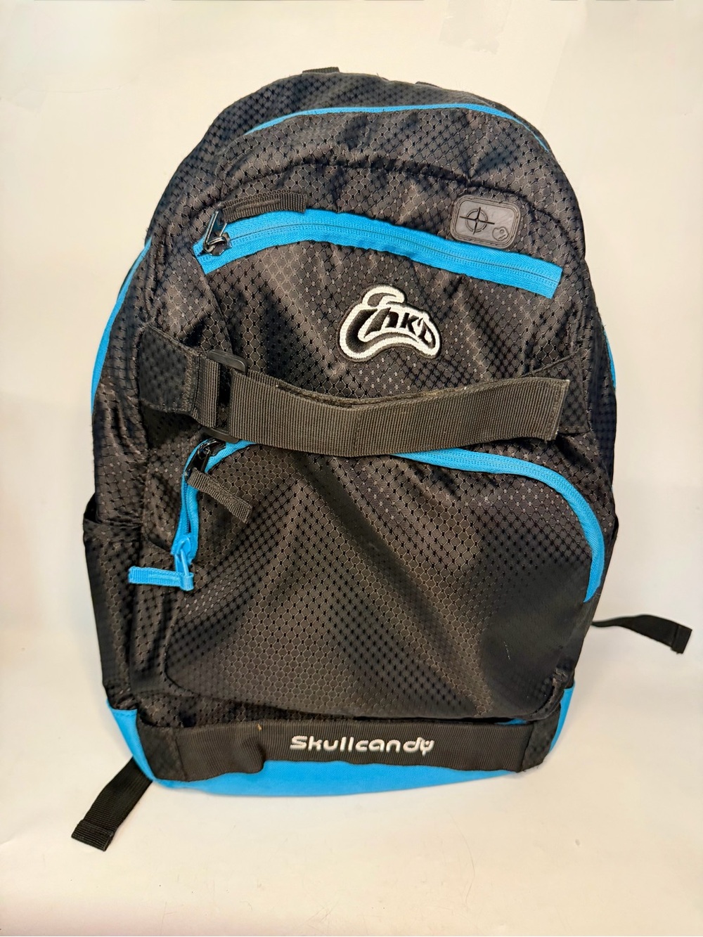 Skullcandy Ink'D Black & Teal Backpack Bookbag 17x11x5” day pack